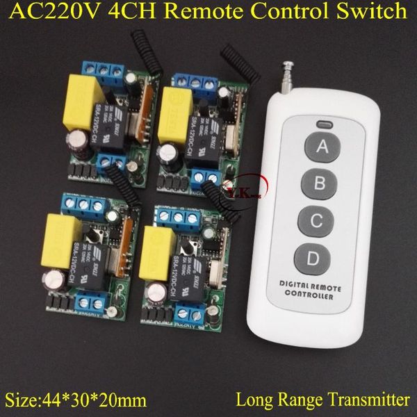 smart home control remote switch ac 220v 4ch light lamp led smd on off long range handheld transmitter key 315 433 4rx 1tx
smart home control remote switch ac 220v 4ch light lamp led smd on off long range handheld transmitter key 315 433 4rx 1tx