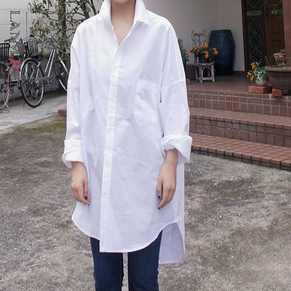 spring summer solid color lapel single breasted shirt women korea loose big size casual blouse tide pe036 210507, White
spring summer solid color lapel single breasted shirt women korea loose big size casual blouse tide pe036 210507, White