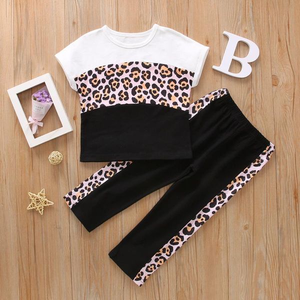clothing sets #vw summer girls fashion toddler kids baby leopard print patchwork short sleeve t shirt loose pants outfits set, White
clothing sets #vw summer girls fashion toddler kids baby leopard print patchwork short sleeve t shirt loose pants outfits set, White