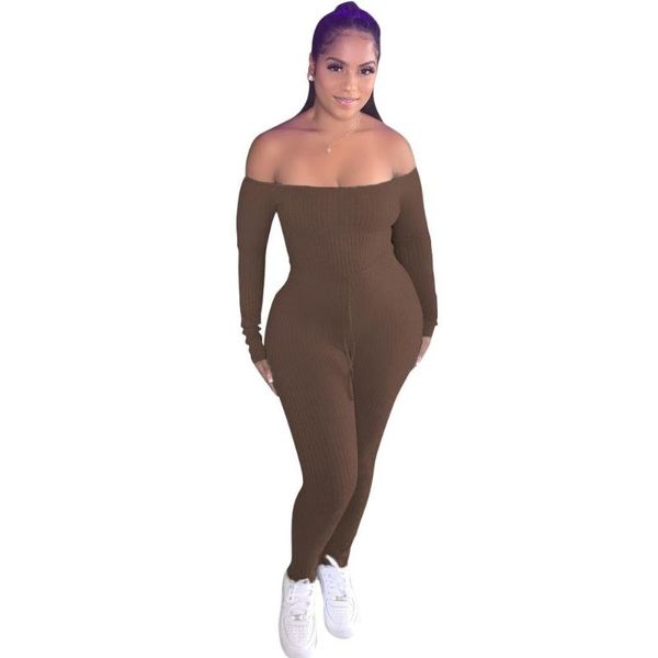gym clothing adogirl fall solid ribbed women jumpsuit off shoulder long sleeve waist drawstring bodycon romper casual fitness playsuit, White;black
gym clothing adogirl fall solid ribbed women jumpsuit off shoulder long sleeve waist drawstring bodycon romper casual fitness playsuit, White;black