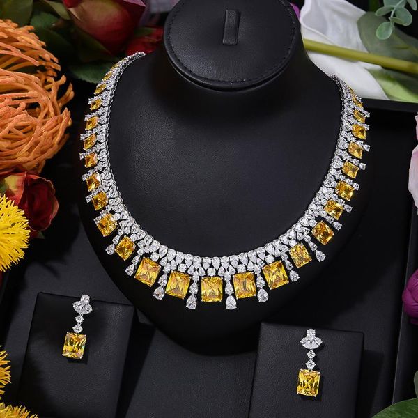 earrings & necklace trendy luxury tassel green crystal 2pcs jewelry women wedding naija bridal cubic zirconia dubai dress set, Silver
earrings & necklace trendy luxury tassel green crystal 2pcs jewelry women wedding naija bridal cubic zirconia dubai dress set, Silver