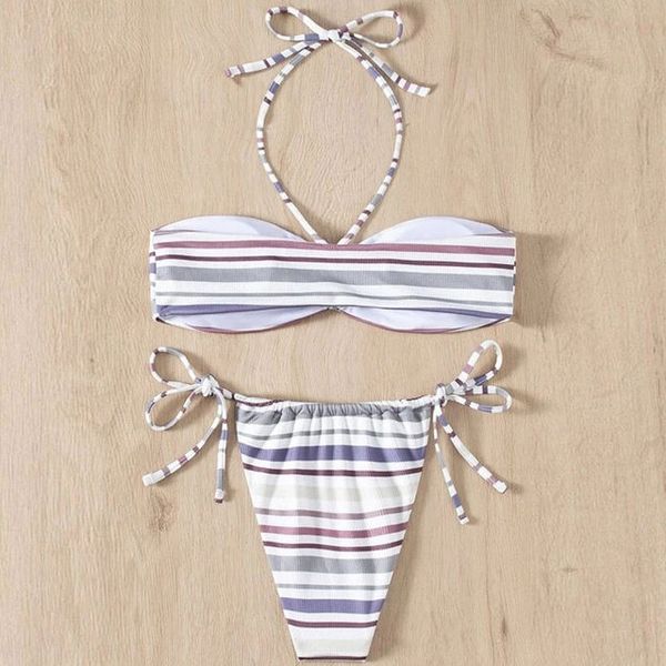 women's swimwear striped split swimsuit ladies new bikini european and american, White;black
women's swimwear striped split swimsuit ladies new bikini european and american, White;black