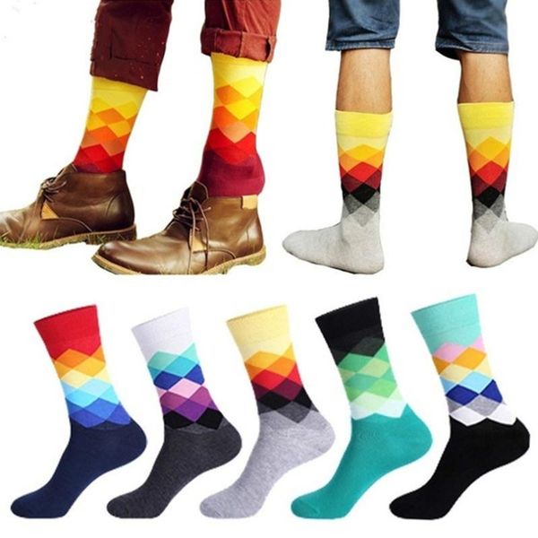men's socks funny happy fine paragraph diamond pattern argyle three-dimensional tube geometric large size sock men, Black
men's socks funny happy fine paragraph diamond pattern argyle three-dimensional tube geometric large size sock men, Black