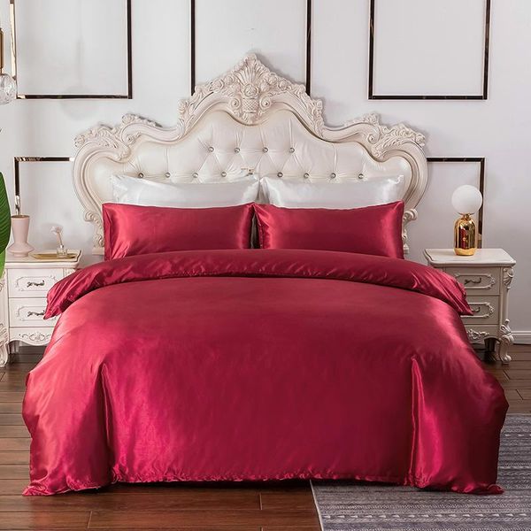 bedding sets solid color 2/3 pieces red set duvet cover with pillowcase single king size bed covers linen home textile
bedding sets solid color 2/3 pieces red set duvet cover with pillowcase single king size bed covers linen home textile