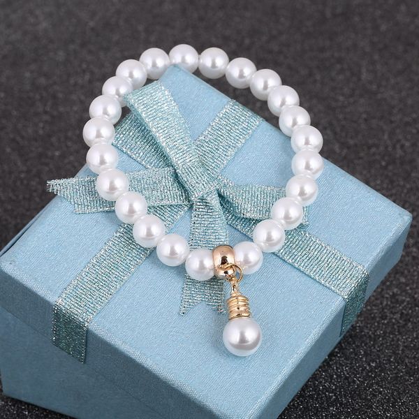 gr jewelry friends gift for children imitation pearl strands geometric charms bracelet for women, Black
gr jewelry friends gift for children imitation pearl strands geometric charms bracelet for women, Black