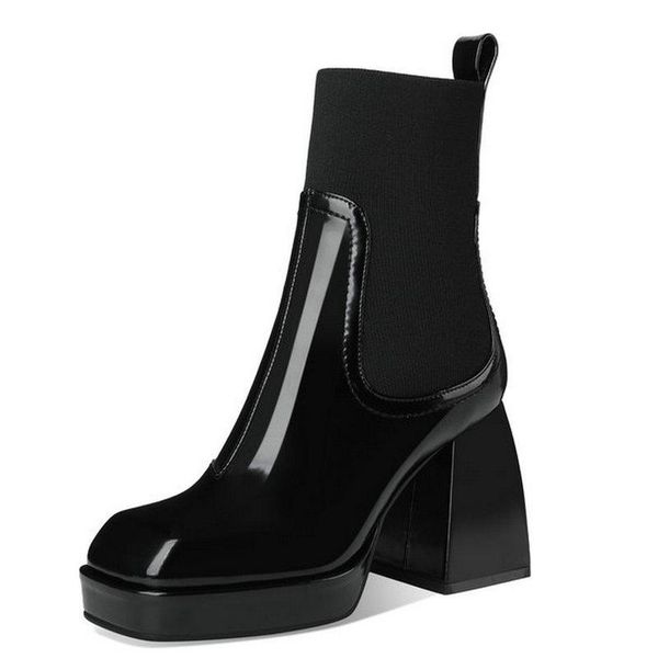 boots genuine leather women ankle thick high heels ladies party dress shoes woman winter autumn large size 34-43, Black
boots genuine leather women ankle thick high heels ladies party dress shoes woman winter autumn large size 34-43, Black