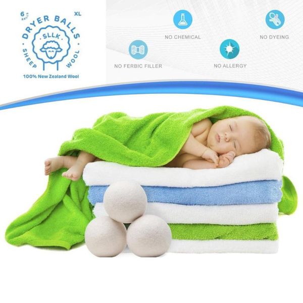 dry ball sheep 6-pack premium wool dryer balls reusable natural fabric softener 7cm aprons
dry ball sheep 6-pack premium wool dryer balls reusable natural fabric softener 7cm aprons