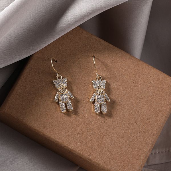 fashion bear new earrings feminine temperament simple and versatile female sweet lovely earrings, Golden
fashion bear new earrings feminine temperament simple and versatile female sweet lovely earrings, Golden