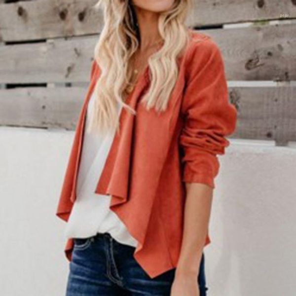 women's jackets irregular long-sleeved cardigan women autumn winter fashion short jacket loose office lady coats and cdr2290, Black;brown
women's jackets irregular long-sleeved cardigan women autumn winter fashion short jacket loose office lady coats and cdr2290, Black;brown