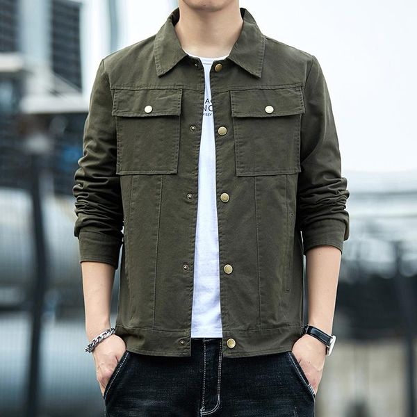 men's jackets 2021 autumn jean jacket slim fit cotton winter coats men outwear plus size work clothes, Black;brown
men's jackets 2021 autumn jean jacket slim fit cotton winter coats men outwear plus size work clothes, Black;brown