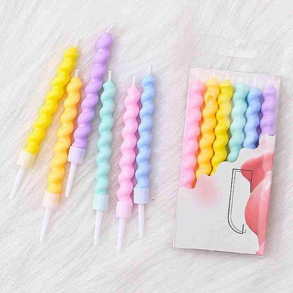 candles 6pcs/set thread color birthday with stand cake decoration party candle baby children supplies wedding atmosph u1c0
candles 6pcs/set thread color birthday with stand cake decoration party candle baby children supplies wedding atmosph u1c0