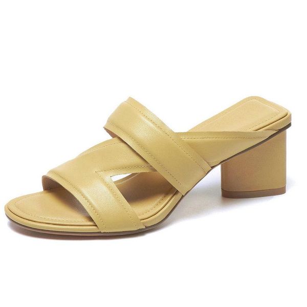 slippers summer shoes women high heels 2021 est genuine leather mules working basis party, Black
slippers summer shoes women high heels 2021 est genuine leather mules working basis party, Black