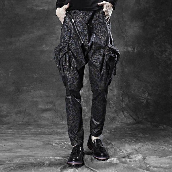 men's pants 2021 harem korean version of the slim personality rivets dark flower casual, Black
men's pants 2021 harem korean version of the slim personality rivets dark flower casual, Black