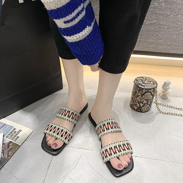 slippers square toe flat women microfiber stripe casual beach shoes woman zapatos mujer o384 bv75, Black
slippers square toe flat women microfiber stripe casual beach shoes woman zapatos mujer o384 bv75, Black