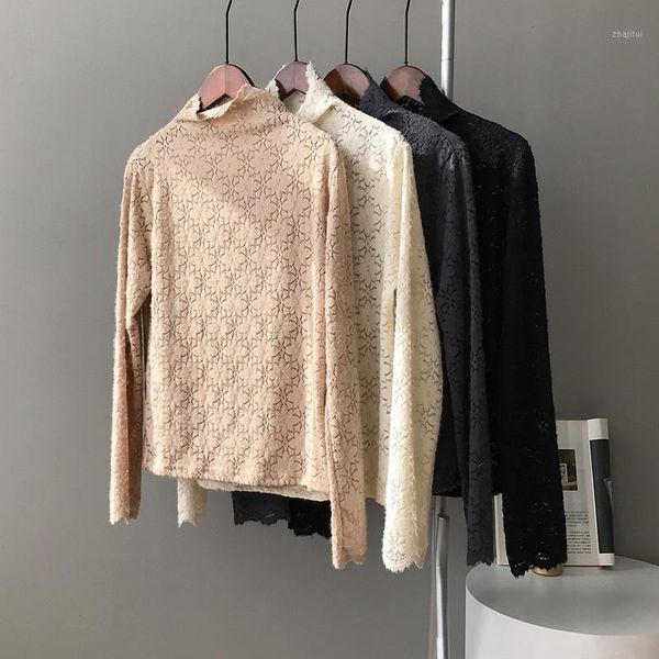 myzyqg women turtelneck sweaters hollow lace bottoming shirt knitwear knitted leisure streetwear clothes women's, White;black
myzyqg women turtelneck sweaters hollow lace bottoming shirt knitwear knitted leisure streetwear clothes women's, White;black