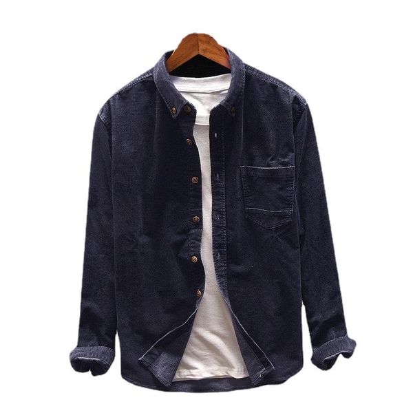men's casual shirts men slim fashion vintage solid color corduroy shirt male cotton long sleeve plus size 4xl, White;black
men's casual shirts men slim fashion vintage solid color corduroy shirt male cotton long sleeve plus size 4xl, White;black