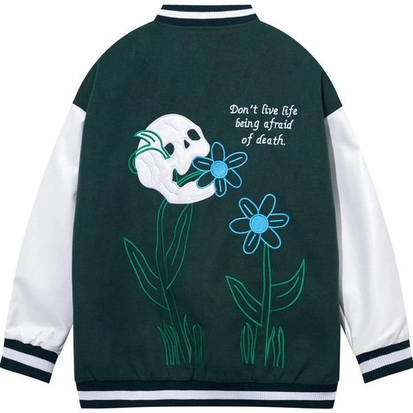 men's jackets men pu leather stitching varsity jacket skeleton embroidery casual loose baseball uniform male cotton splicing hip-hop, Black;brown
men's jackets men pu leather stitching varsity jacket skeleton embroidery casual loose baseball uniform male cotton splicing hip-hop, Black;brown