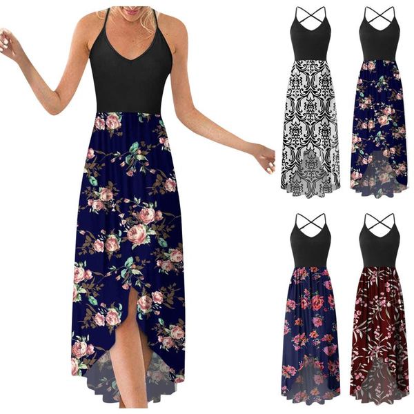 casual dresses women's sleeveless floral printing beach long maxi loose dress and slim drawstring print, Black;gray
casual dresses women's sleeveless floral printing beach long maxi loose dress and slim drawstring print, Black;gray