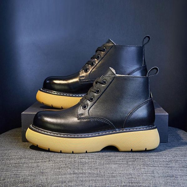 boots women's 2021 autumn fashion casual shoes ankle genuine leather leisure platform, Black
boots women's 2021 autumn fashion casual shoes ankle genuine leather leisure platform, Black