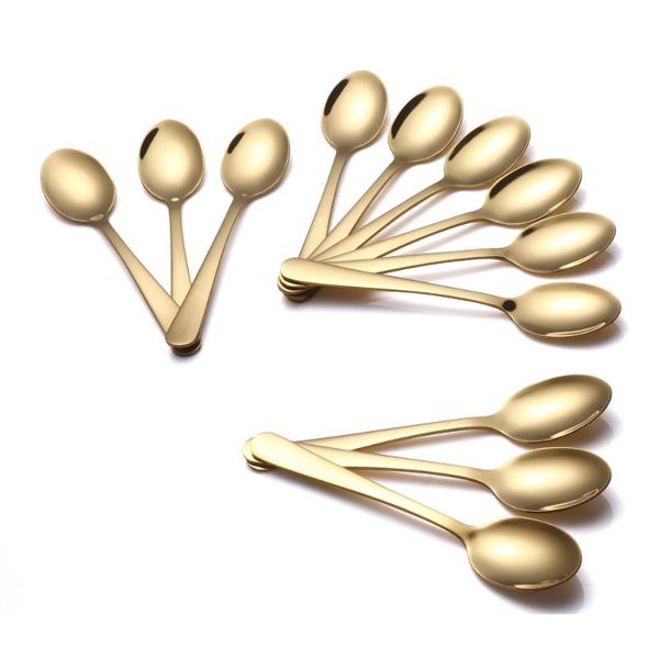 pcs/lot stainless steel spoon cutlery set ice cream spoons golden dinner flatware sets
pcs/lot stainless steel spoon cutlery set ice cream spoons golden dinner flatware sets