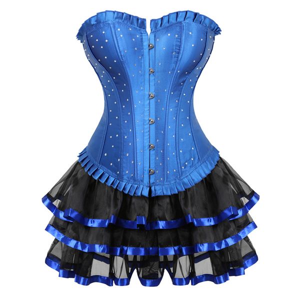 new rhinestone corset and tutu skirt womens vintage lingerie showgirls dancing dress corset with tutu skirt gothic corset, Black;white
new rhinestone corset and tutu skirt womens vintage lingerie showgirls dancing dress corset with tutu skirt gothic corset, Black;white