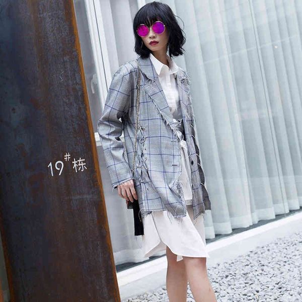 suits loose plaid print blazer for women notched long sleeve casual streetwear blazers female fashionable clothing, White;black
suits loose plaid print blazer for women notched long sleeve casual streetwear blazers female fashionable clothing, White;black