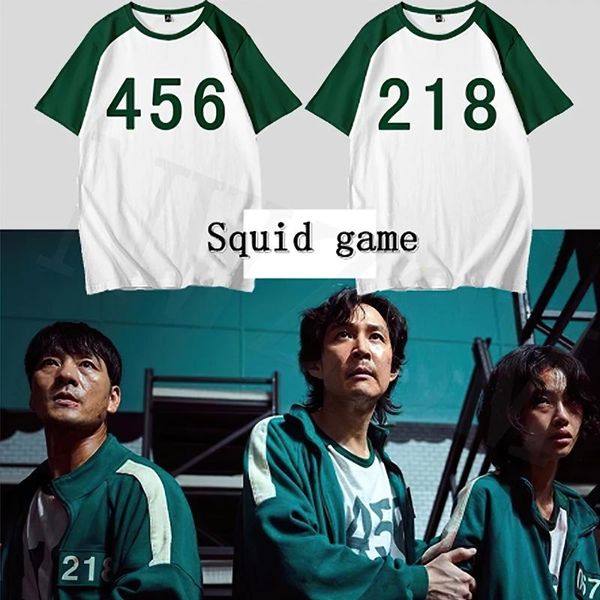 men's t-shirts game in south korea squid women cosplay t-shirt oversized 3xl shirt fashion trend short-sleeved o-neck, White;black
men's t-shirts game in south korea squid women cosplay t-shirt oversized 3xl shirt fashion trend short-sleeved o-neck, White;black
