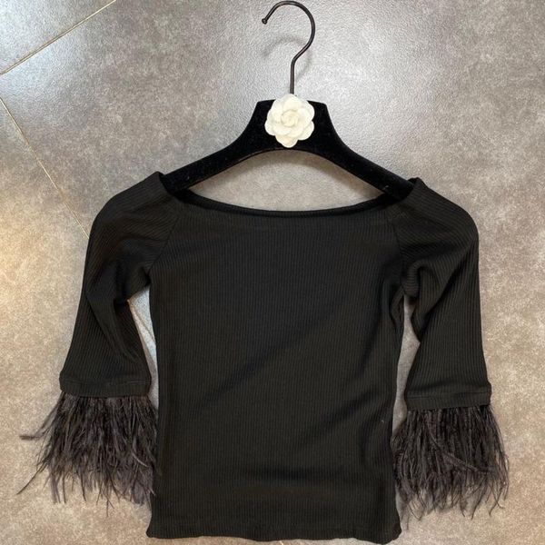 women's t-shirt deat women solid color round neck short sleeve fashion spring summer ladies feather 2021 hr378, White
women's t-shirt deat women solid color round neck short sleeve fashion spring summer ladies feather 2021 hr378, White
