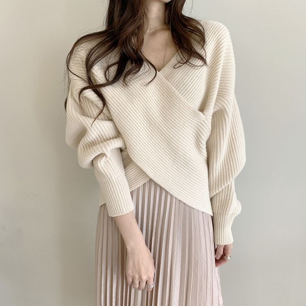 women's sweaters v-neck sweater loose temperament simple cross korean version of the new autumn and winter qm* fe6v, White;black
women's sweaters v-neck sweater loose temperament simple cross korean version of the new autumn and winter qm* fe6v, White;black