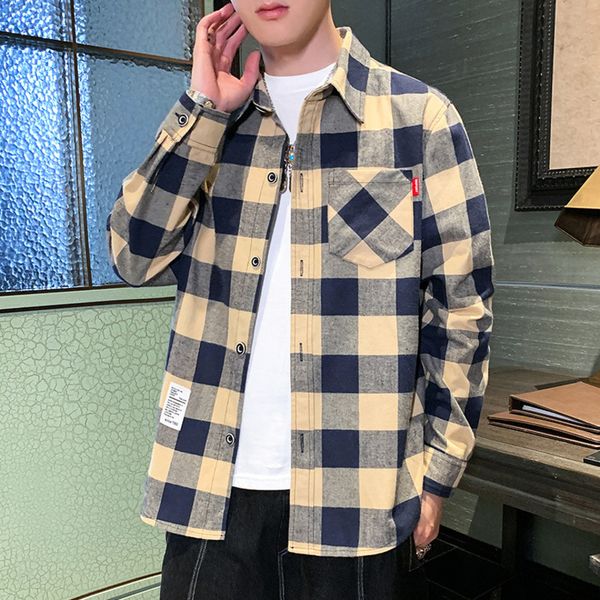 2021 new autumn winter men's cotton casual fashion Plaid Shirt Long Sve middle-aged and youth shirt, White;black
2021 new autumn winter men's cotton casual fashion Plaid Shirt Long Sve middle-aged and youth shirt, White;black