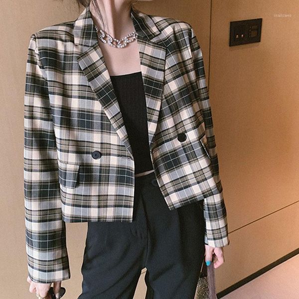 british vintage black plaid small suit short female short-height elegant sense coat autumn women's suits & blazers, White;black
british vintage black plaid small suit short female short-height elegant sense coat autumn women's suits & blazers, White;black