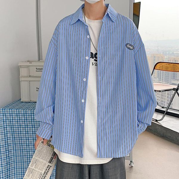 men's casual shirts striped men long sleeve business office shirt streetwear loose blue/apricot chemise homme 5xl, White;black
men's casual shirts striped men long sleeve business office shirt streetwear loose blue/apricot chemise homme 5xl, White;black