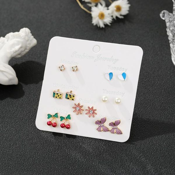 stud 7 pairs/set lovely weekly earings set korean earrings small fashion, Golden;silver
stud 7 pairs/set lovely weekly earings set korean earrings small fashion, Golden;silver