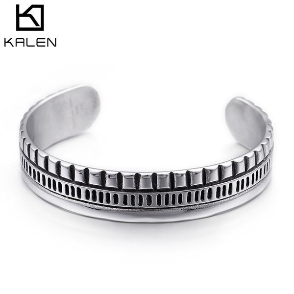 bangles bracelet jewelry stainless steel wide face personalized men's simple fashion box case, Black
bangles bracelet jewelry stainless steel wide face personalized men's simple fashion box case, Black