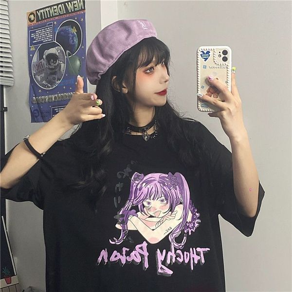 women's hoodies & sweatshirts cotton short sleeve t-shirt summer 2021 women's two-dimensional animation harajuku loose and cool bf, Black
women's hoodies & sweatshirts cotton short sleeve t-shirt summer 2021 women's two-dimensional animation harajuku loose and cool bf, Black