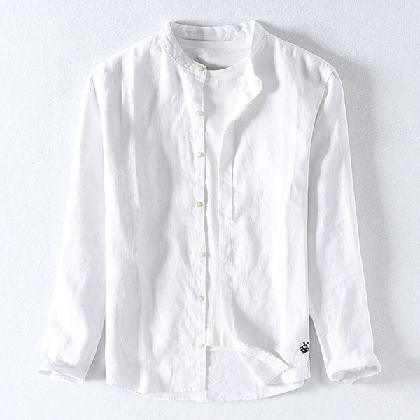 men's t-shirts autumn stand collar long-sleeved linen casual embroidery shirts for men fashion solid white shirt male camisa 39oy, White;black
men's t-shirts autumn stand collar long-sleeved linen casual embroidery shirts for men fashion solid white shirt male camisa 39oy, White;black