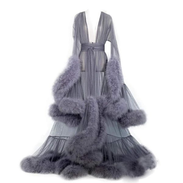 women's sleepwear feather bath gown edge tulle illusion long bridal robe wedding maternity bathrobe, Black;red
women's sleepwear feather bath gown edge tulle illusion long bridal robe wedding maternity bathrobe, Black;red