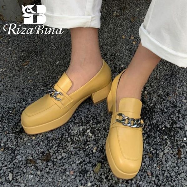 dress shoes rizabina women pumps cow leather square toe metal chain fashion party daily footwear size 33-40, Black 
dress shoes rizabina women pumps cow leather square toe metal chain fashion party daily footwear size 33-40, Black