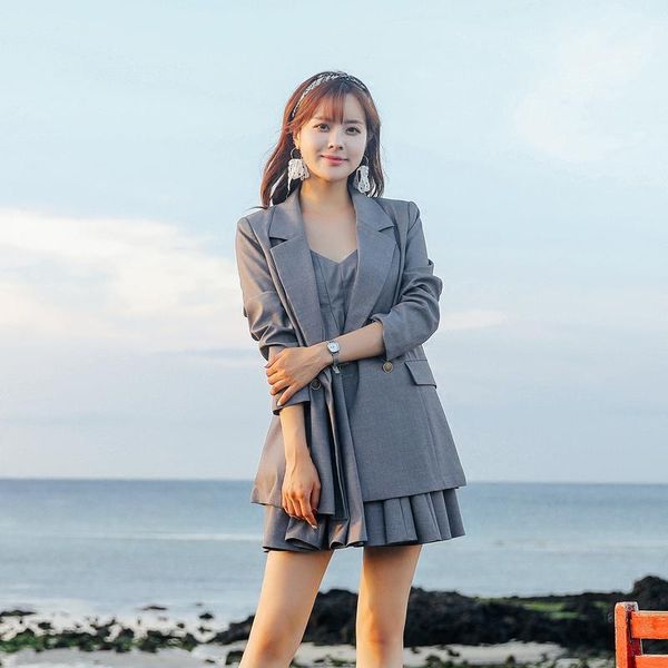 women's suits & blazers spring and autumn style fashion loose large size leisure mid-long small suit coat, White;black
women's suits & blazers spring and autumn style fashion loose large size leisure mid-long small suit coat, White;black