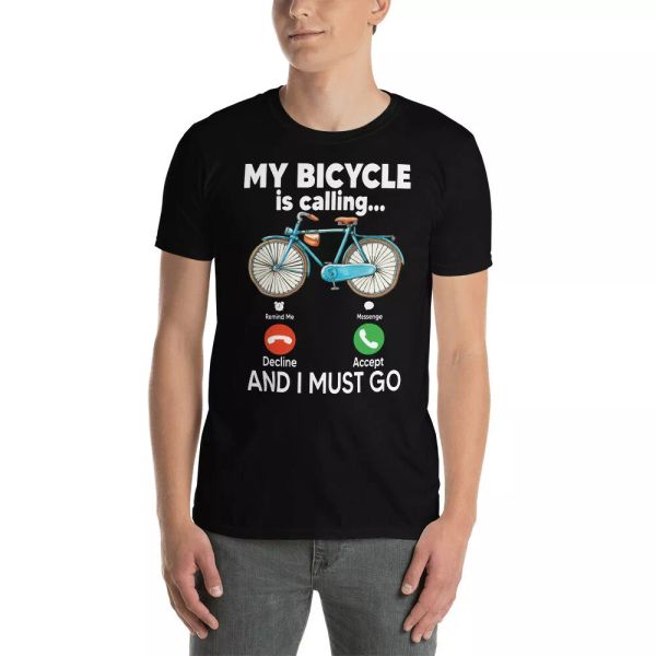 my bicycle is calling and i must go funny bicycle lover gifts t-shirt, White;black
my bicycle is calling and i must go funny bicycle lover gifts t-shirt, White;black