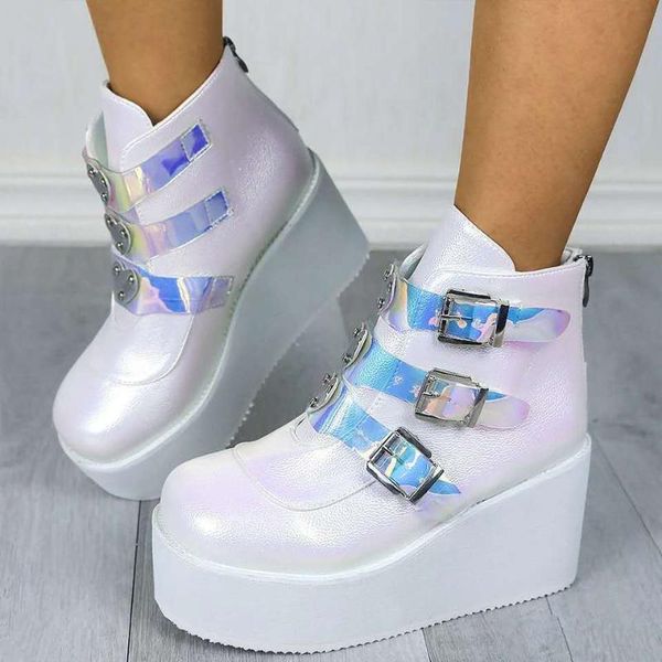 boots drop ins brand high platform ankle women fashion pvc strap decorating wedges shoes woman zapatos de mujer, Black
boots drop ins brand high platform ankle women fashion pvc strap decorating wedges shoes woman zapatos de mujer, Black