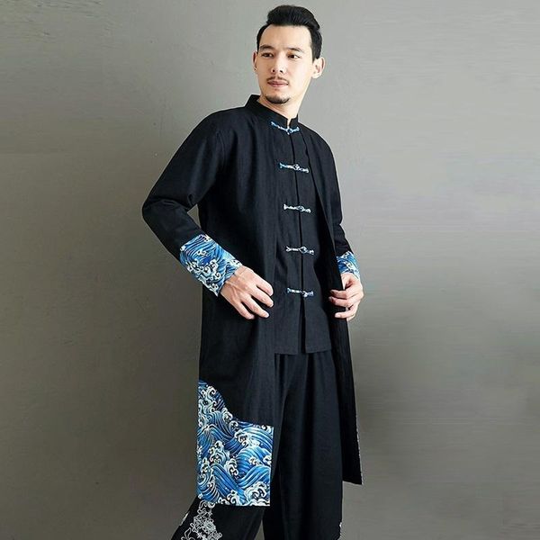 ethnic clothing chinese style 2021 s coat linen sea wave casual long gown year clothes traditional for men kk3921, Red
ethnic clothing chinese style 2021 s coat linen sea wave casual long gown year clothes traditional for men kk3921, Red