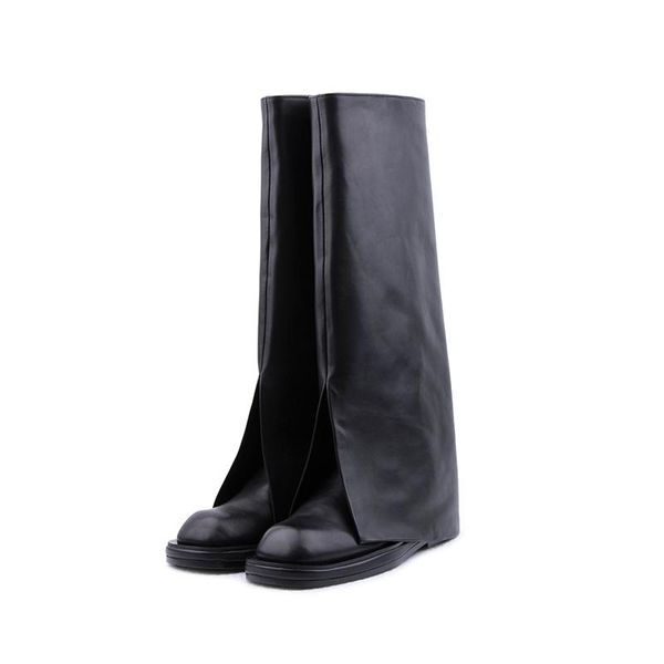 boots women long flat knight square toe genuine leather bifurcated thick-soled personality high-tube, Black
boots women long flat knight square toe genuine leather bifurcated thick-soled personality high-tube, Black