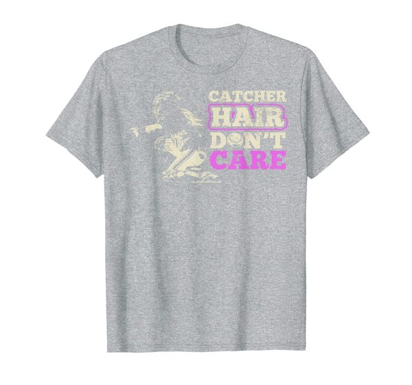 funny catcher hair don't care softball gift idea t-shirt, White;black
funny catcher hair don't care softball gift idea t-shirt, White;black