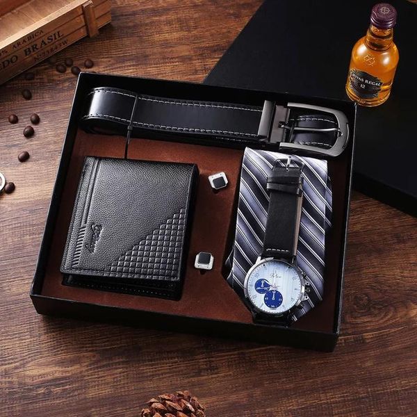 wristwatches fashion watch men gifts set belt large dial quartz wrist folding wallet tie cufflinks for fathers day gift, Slivery;brown
wristwatches fashion watch men gifts set belt large dial quartz wrist folding wallet tie cufflinks for fathers day gift, Slivery;brown