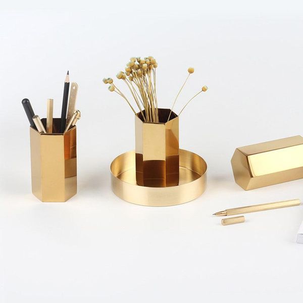 storage bottles & jars six-sided diamond pen holder nordic hexagonal gold insert vase stainless steel metal deskdecoration
storage bottles & jars six-sided diamond pen holder nordic hexagonal gold insert vase stainless steel metal deskdecoration
