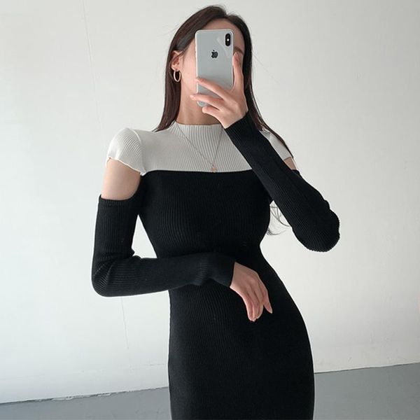 drop shoulder bag hip knitted dress female robe spring autumn 2021 korean one-piece ladies sweater dresses midi casual, Black;gray
drop shoulder bag hip knitted dress female robe spring autumn 2021 korean one-piece ladies sweater dresses midi casual, Black;gray