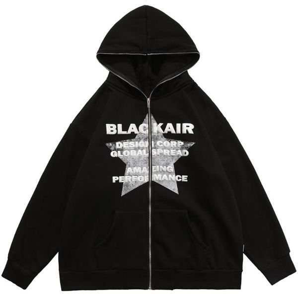 men's hoodies & sweatshirts hoodie men star letter patch plus velvet zipper coats fashion punk college style oversize couple streetwear, Black
men's hoodies & sweatshirts hoodie men star letter patch plus velvet zipper coats fashion punk college style oversize couple streetwear, Black