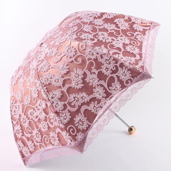 umbrellas women sun rain umbrella elegant princess lace sunshade three folding anti-uv parasol
umbrellas women sun rain umbrella elegant princess lace sunshade three folding anti-uv parasol