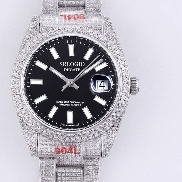 full diamond mens watches sapphire mirror automatic mechanical watch perfect quality stainless steel strap waterproof wristwatch montre de l, Slivery;brown
full diamond mens watches sapphire mirror automatic mechanical watch perfect quality stainless steel strap waterproof wristwatch montre de l, Slivery;brown